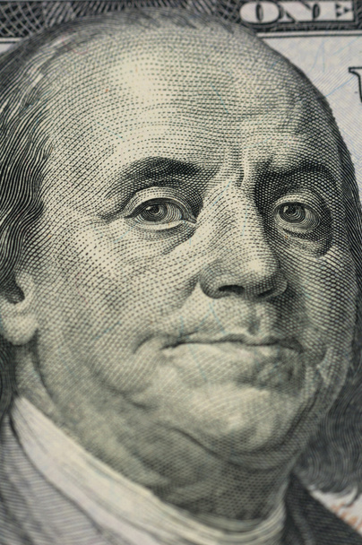 Ben Franklin yakın çekim - Fotoğraf, Görsel
