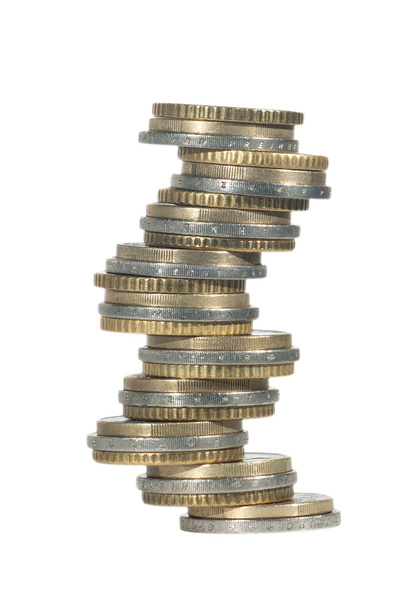  pile coins euro - Фото, изображение