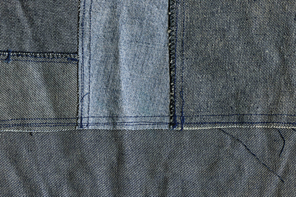 Denim jeans achtergrond. Jeans textuur, structuur. - Foto, afbeelding