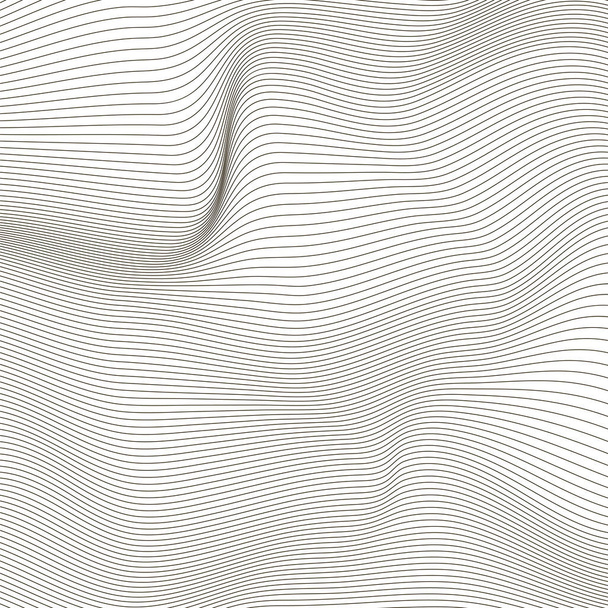 Hullámcsík háttér. Grunge Line texturált minta. - Fotó, kép