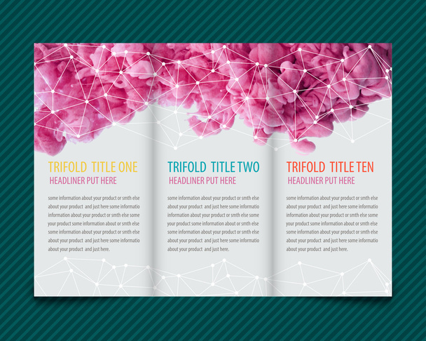 Template Design für Broschüre - Vektor, Bild
