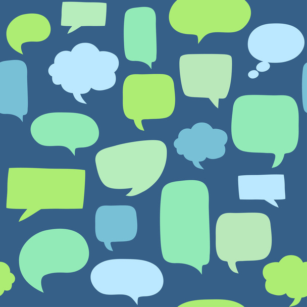 Seamless pattern with speech bubbles - Vector, afbeelding