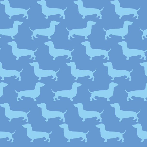 Seamless pattern with dog - Vektor, Bild