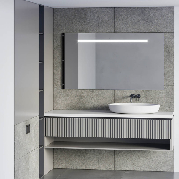 3d render modern luxury bathroom furniture interior design - Foto, Imagem