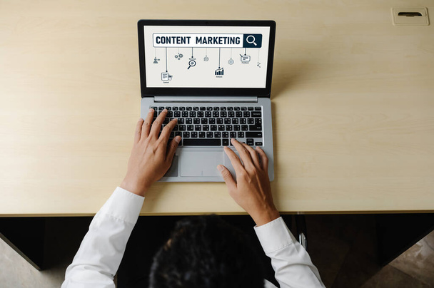 Content marketing for modish online business and e-commerce marketing strategy - Φωτογραφία, εικόνα