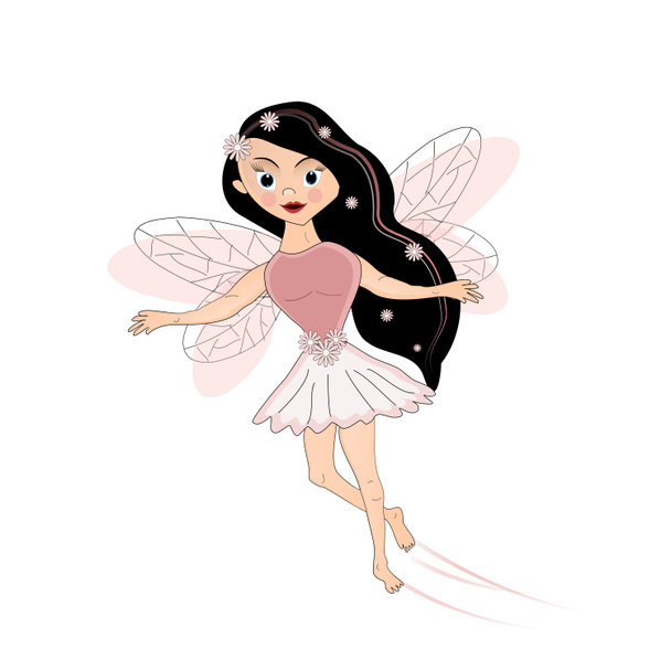 Pink flying fairy - Фото, зображення