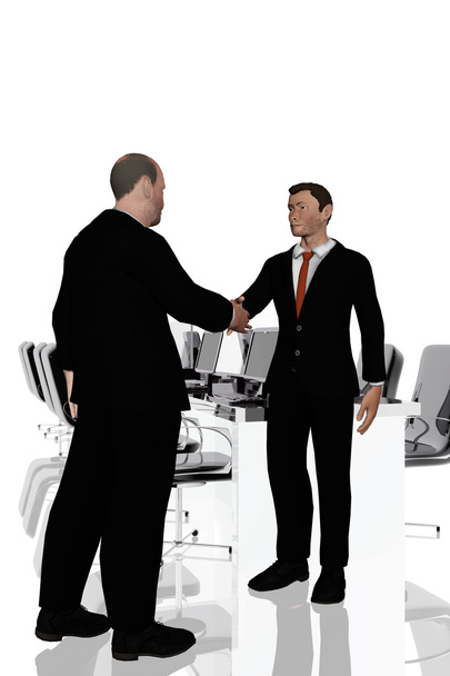 Office üzletemberek közötti megállapodás - Fotó, kép