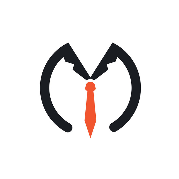 M letter suit icon vector concept design template web - Vector, Imagen