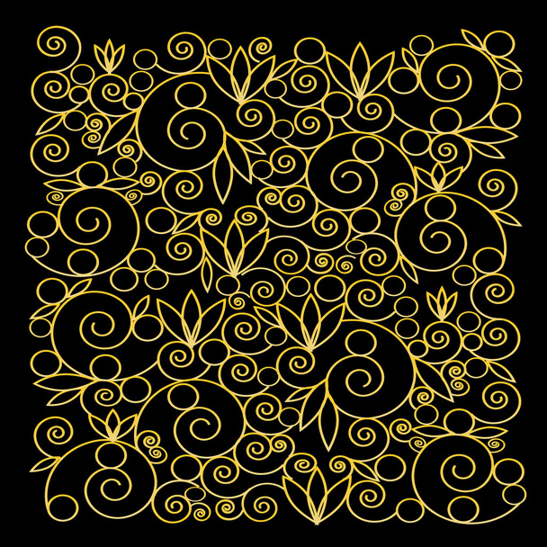 Фон із золотим орнаментом
 - Вектор, зображення