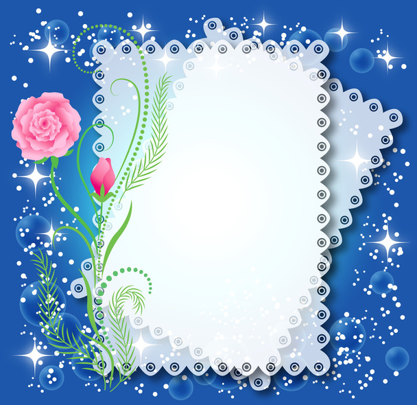 Magic floral background - Vector, imagen