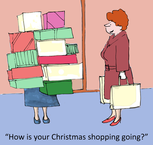 Noel Alışveriş - Vektör, Görsel