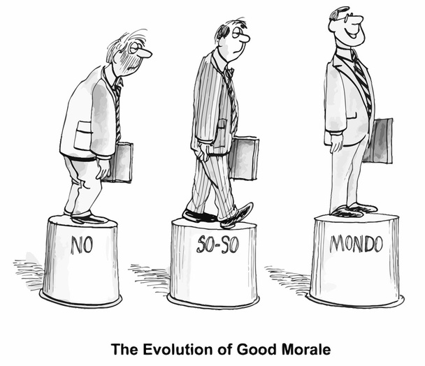 Kształtowanie się dobre Morale - Wektor, obraz