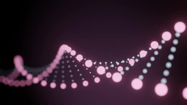 DNA chain video footage. Genetics. Medical and technology concept. Chain. - Materiał filmowy, wideo