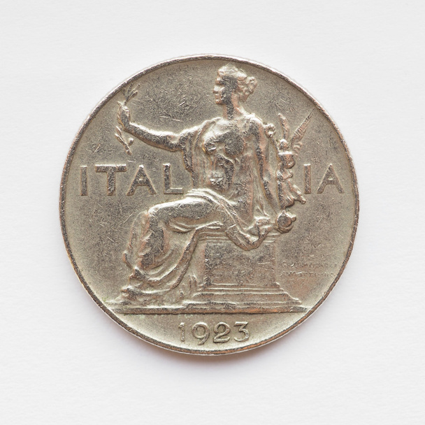 Παλιά ιταλική κέρμα - Φωτογραφία, εικόνα