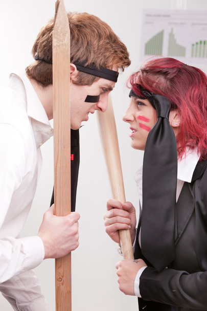 man VS woman annoyances on workplace - Photo, Image