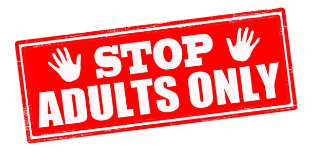 Stop adults only - Vector, Image