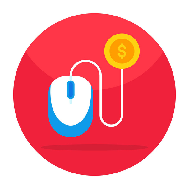 Modern design icon of pay per click  - Vetor, Imagem