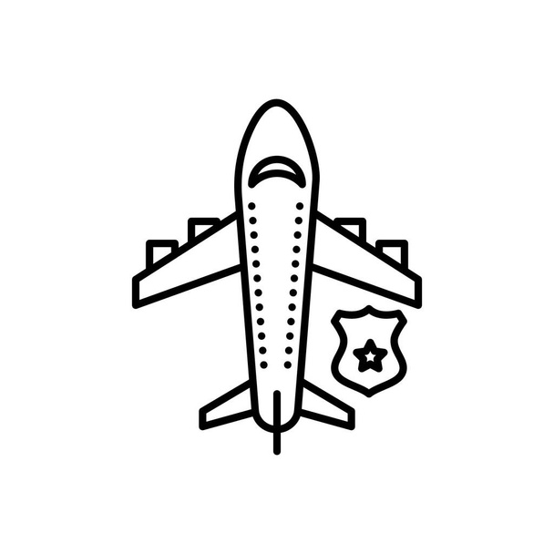Airport Police icon in vector. Logotype - Vektori, kuva