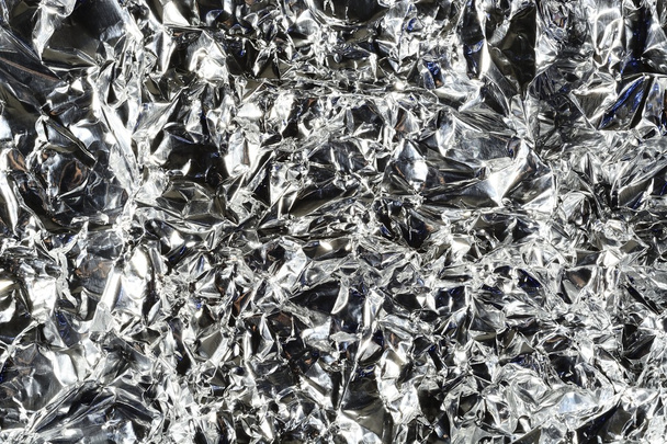 marszczone folii aluminiowej - Zdjęcie, obraz