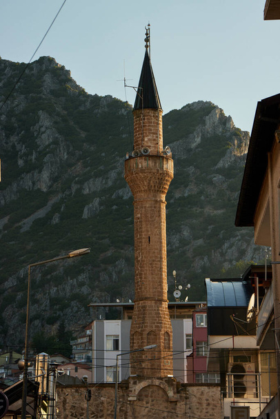 Ancient turkish minaret in Egirdir, Turkey - Foto, afbeelding