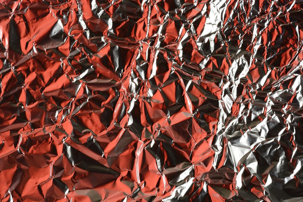 marszczone folii aluminiowej - Zdjęcie, obraz