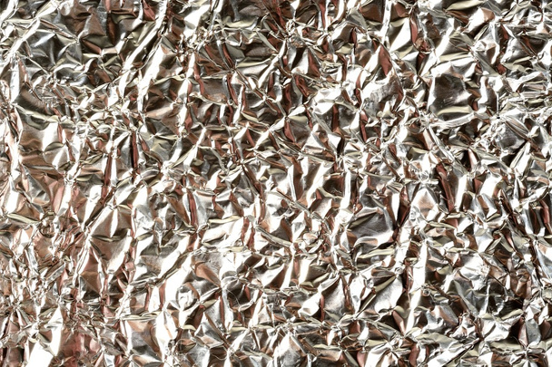 Crinkled tinfoil - Photo, Image