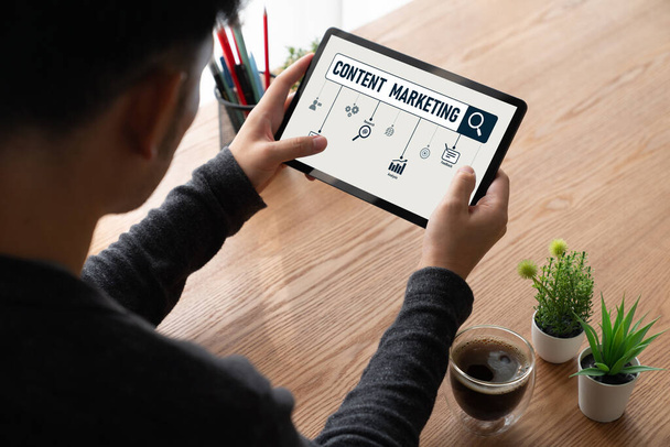 Marketing dei contenuti per il business online moderno e la strategia di e-commerce marketing - Foto, immagini
