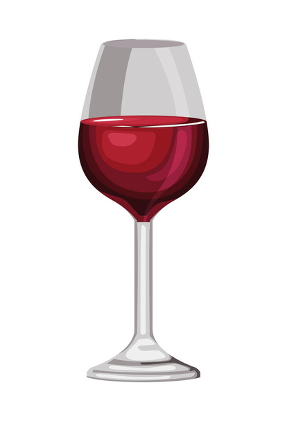 вино червоне в чашці значок
 - Вектор, зображення