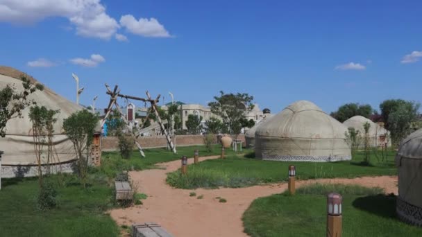 Authentiek cultureel park in Turkestan, Kazachstan - Video