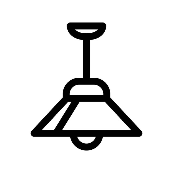 Illustration Vector Graphic of Hanging Lamp Icon template design - Vetor, Imagem
