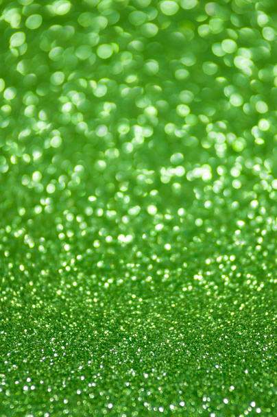 defocused abstract green lights background - Photo, Image