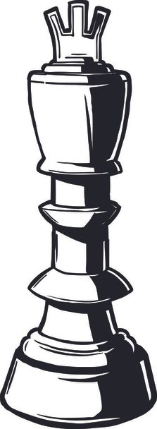 šachová figurka king - Vektor, obrázek