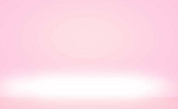 Абстрактно пустой гладкий светло-розовый фон комнаты-студии, Используется в качестве монтажа для демонстрации продукта, баннера, искушения - Фото, изображение