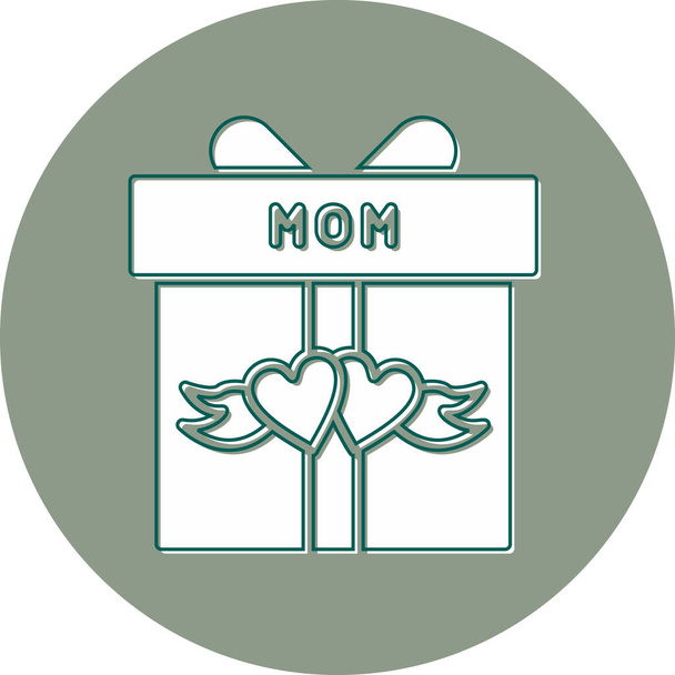 illustrazione vettoriale di un'icona della confezione regalo - Vettoriali, immagini