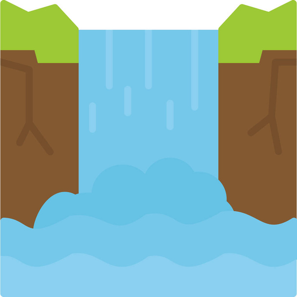 Waterfall icon vector illustration - Wektor, obraz