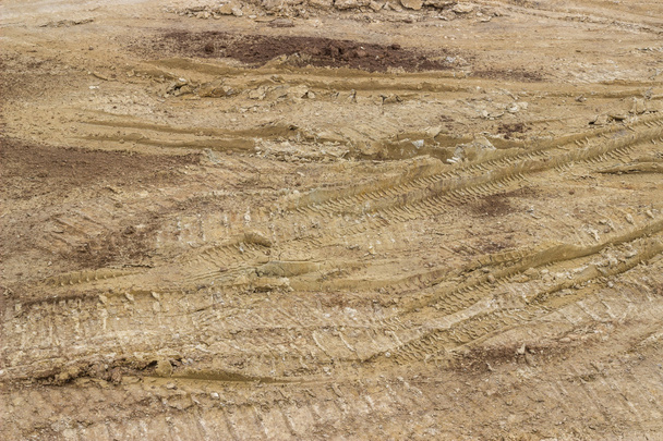 Teherautó gumiabroncs mintát a talaj 2 - Fotó, kép