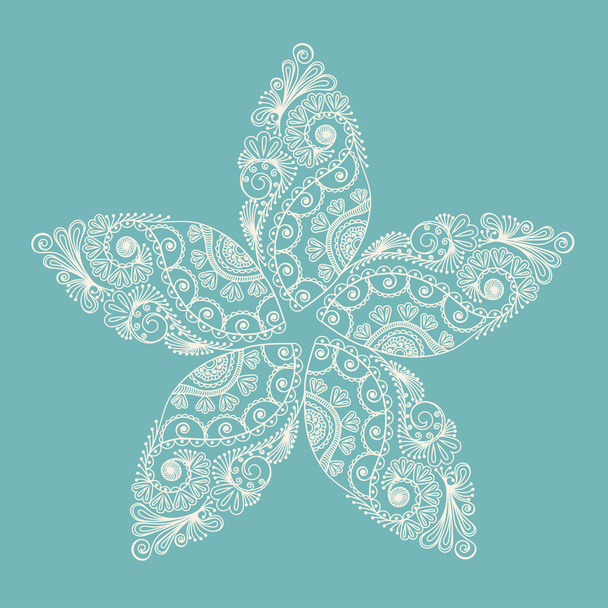 Ornamental round lace - Διάνυσμα, εικόνα