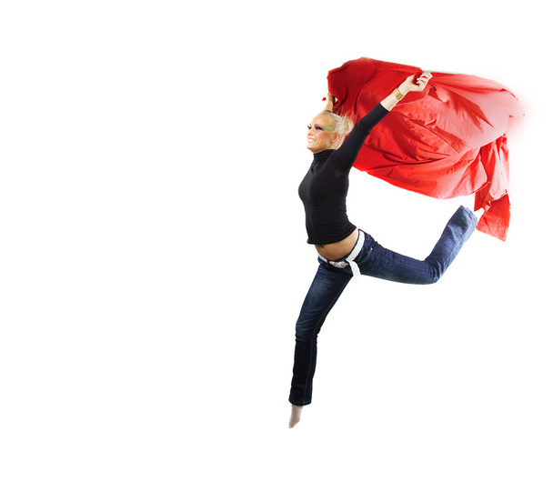 Punaisella hyppääminen
 - Valokuva, kuva