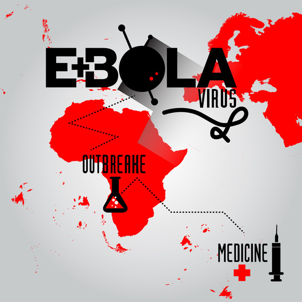 Ebola znamení - Vektor, obrázek