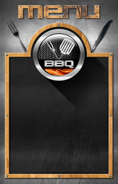 Blackboard for Barbecue Menu - Photo, Image