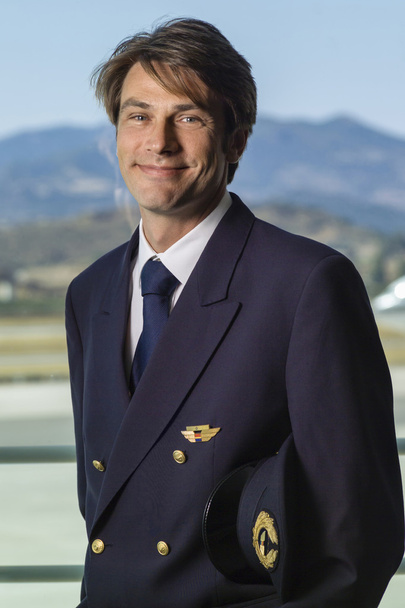 Male flight assistant portrait - Photo, Image