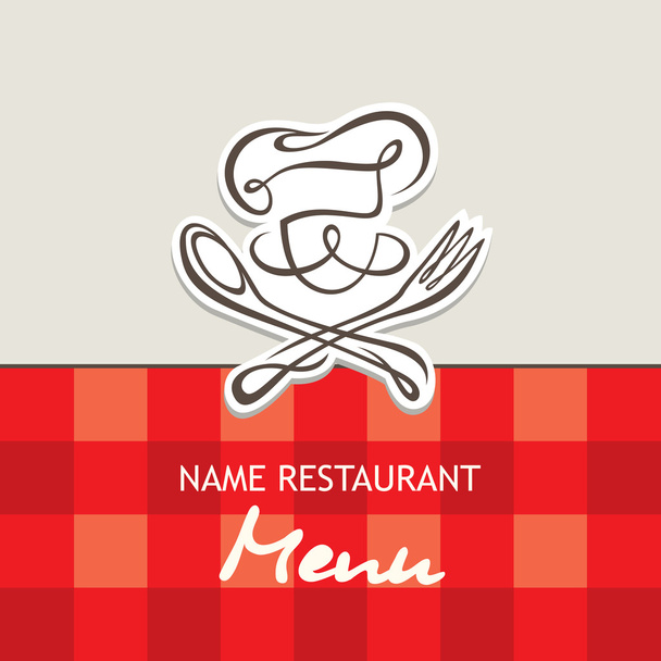 Chef menu design - Vector, afbeelding