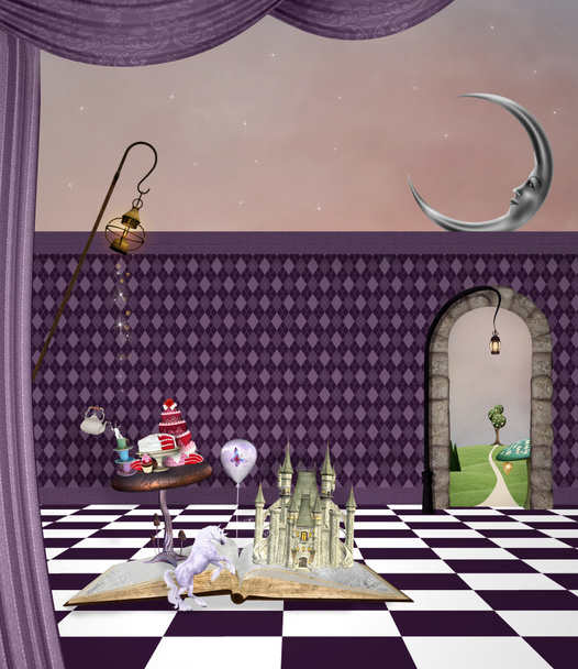 Sala de cuentos de fantasía
 - Foto, imagen