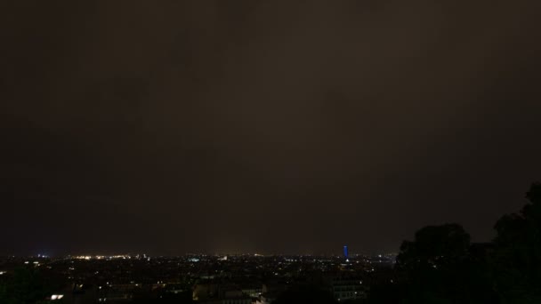 Lightning storm over Paris - Footage, Video