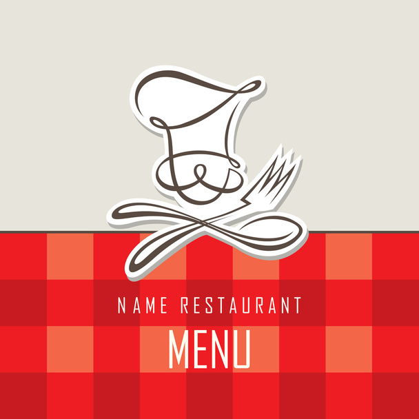 Chef menu design - Vektor, Bild