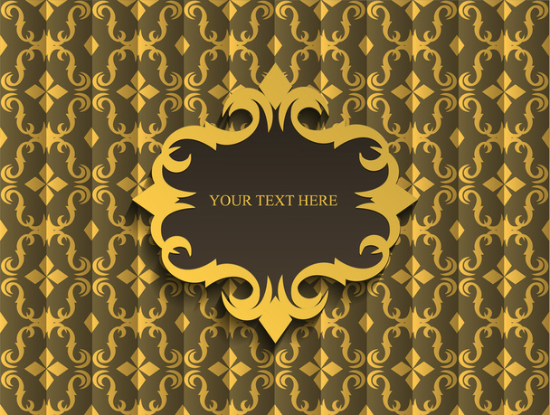 Expensive Victorian pattern in retro vintage style - Vector, Image