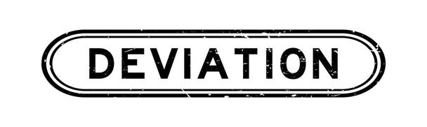 Grunge black deviation word rubber seal stamp on white background - Vector, Image
