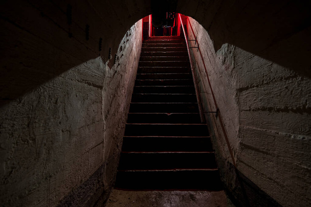 Tunnels of old abandoned bunker - Foto, imagen