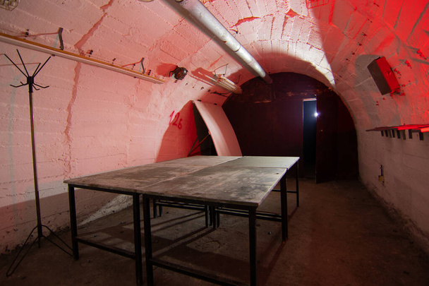 Tunnels of old abandoned bunker - Foto, imagen