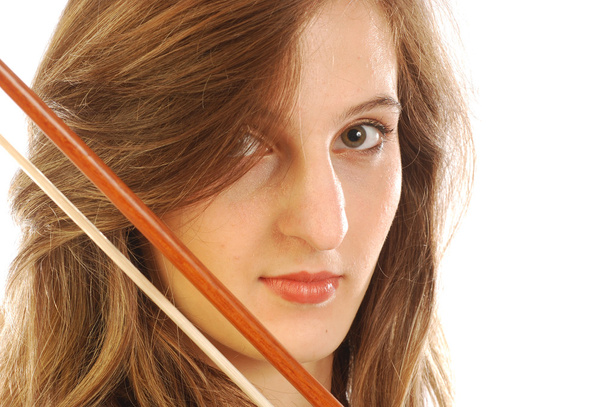 Nainen viulun kanssa 050
 - Valokuva, kuva